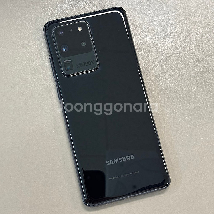 갤럭시S20울트라 블랙색상 256용량 미파손 외관 특A급 깨끗한단말기 서브용 배달용 게임용 추천 16만 판매합니다--1